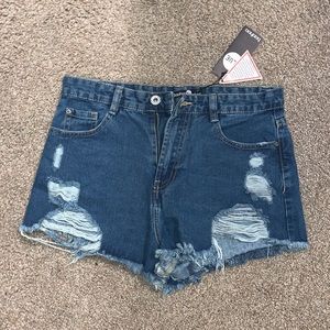 Jean shorts from Boohoo
